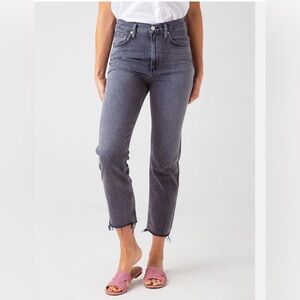 NEW! Citizens of Humanity Daphne Crop high rise stovepipe faded black Jean 31